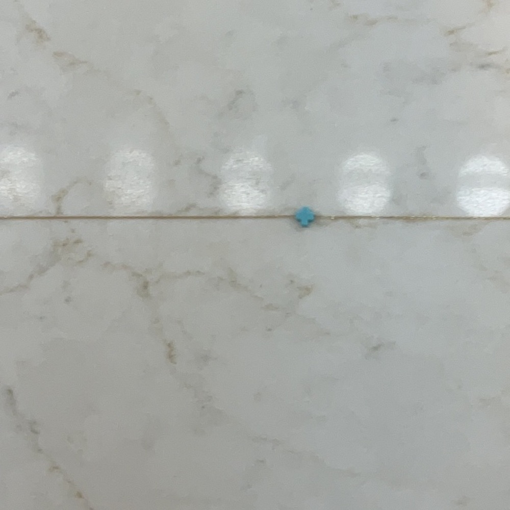 Delicate Gold Bracelet with Turquoise Charm